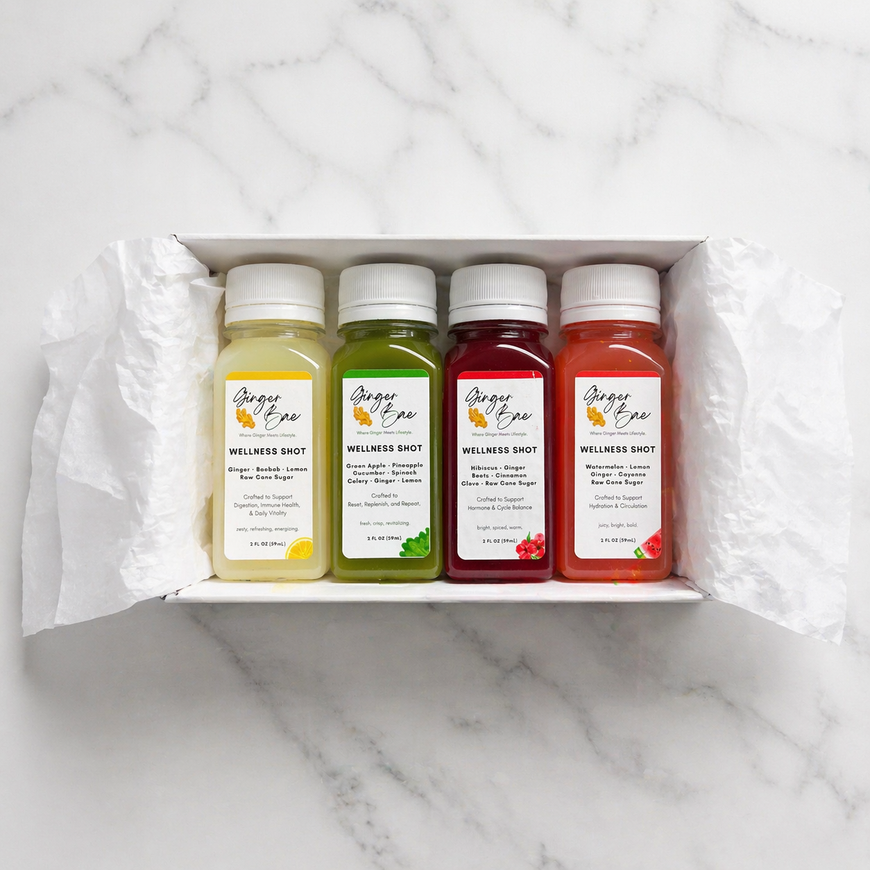 GingerBae Wellness Shot Bundle (4-Pack)